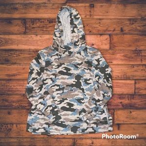 Sharagano Long Sleeve Camo Hoodie